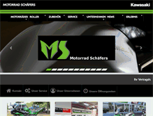 Tablet Screenshot of motorrad-schaefers.de